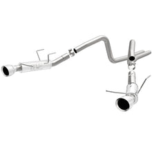 Load image into Gallery viewer, Magnaflow 2014 Ford Mustang V6 3.7L Comp Series Dual Split Rear Polished Stainless C/B Perf Exhaust - DTX Performance