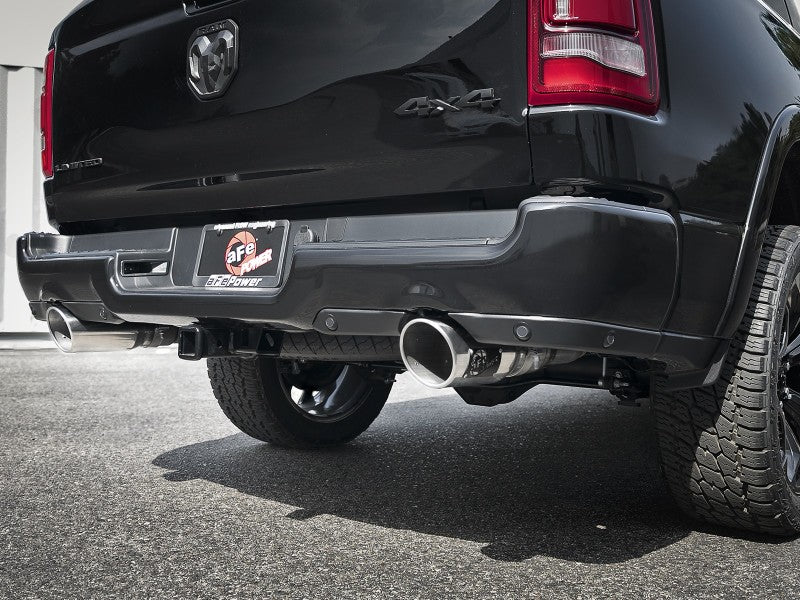 aFe Gemini XV 3in 304 SS Cat-Back Exhaust 19-21 Ram 1500 V8 5.7L Hemi w/ Polish Tips - DTX Performance