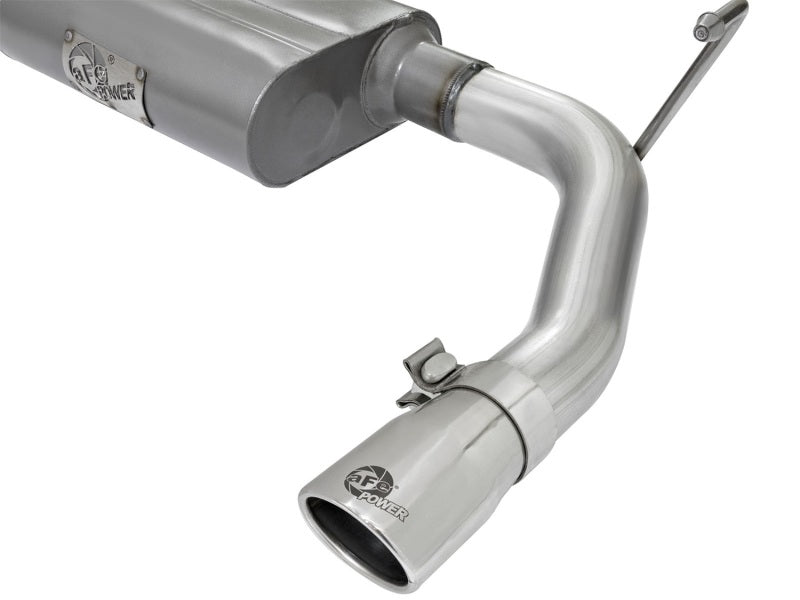 aFe Scorpion 2-1/2in Aluminized Steel Cat Back Exhaust 07-17 Jeep Wrangler V6-3.6/3.8L (4 Dr) - DTX Performance