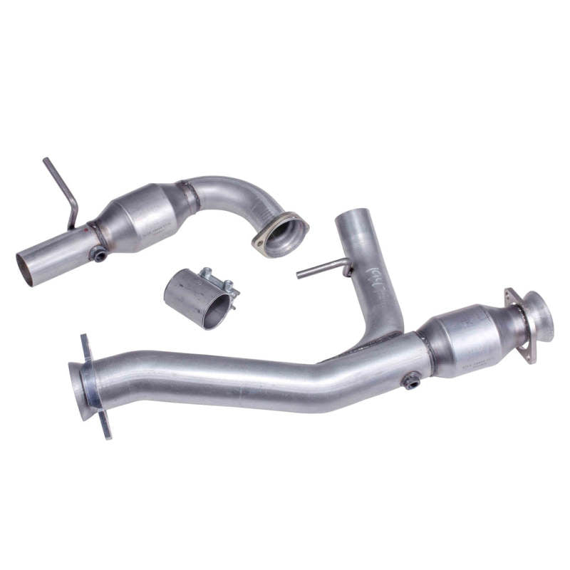 BBK 97-03 Ford F-150 4.6L/5.4L Short Mid Y Pipe w/Catalytic Converters - DTX Performance