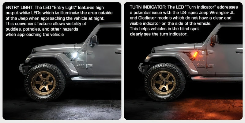 Oracle Sidetrack LED System For Jeep Wrangler JL/ Gladiator JT - DTX Performance