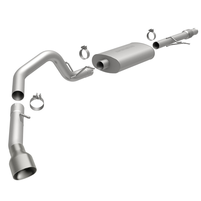 MagnaFlow 10-12 Chevy Avalanche 1500 5.3L V8 Single P/S Rear Exit Stainless CatBack Perf Exhaust - DTX Performance