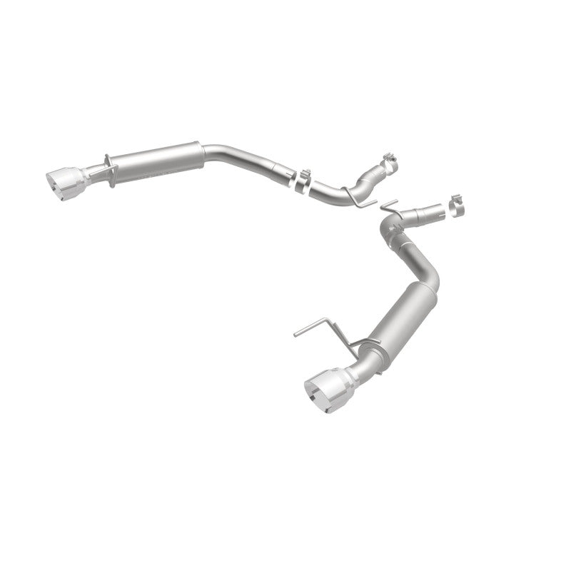 MagnaFlow Axle Back, SS, 2.5in, Competition, Dual Split Polish 4.5in Tip 2015 Ford Mustang Ecoboost - DTX Performance