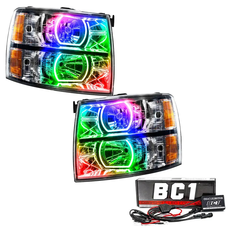 Oracle 07-13 Chevrolet Silverado SMD HL - Square - ColorSHIFT w/ BC1 Controller - DTX Performance