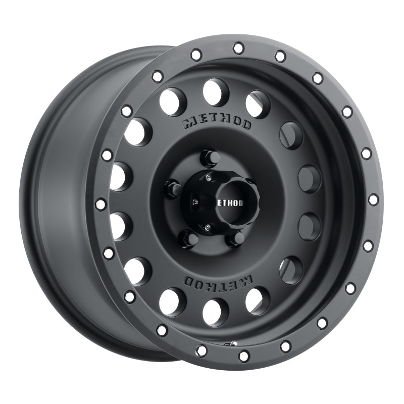 Method MR307 Hole 17x8.5 0mm Offset 5x5 94mm CB Matte Black Wheel - DTX Performance