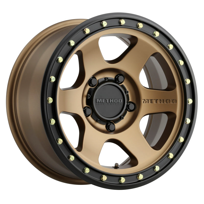 Method MR310 Con6 17x8.5 0mm Offset 5x5 71.5mm CB Method Bronze/Black Street Loc Wheel - DTX Performance