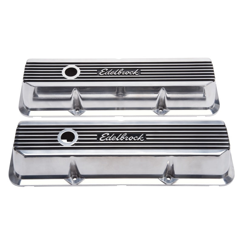 Edelbrock Valve Covers Elite II Ford FE 1958-76 Polished - DTX Performance