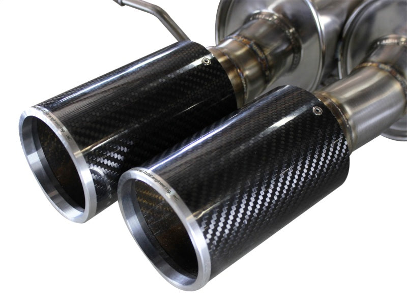 aFe MACHForce XP Exhaust 304SS Cat-Back w/ Carbon Fiber Tips 12-13 BMW M5 (F10) V8 4.4L (tt) - DTX Performance