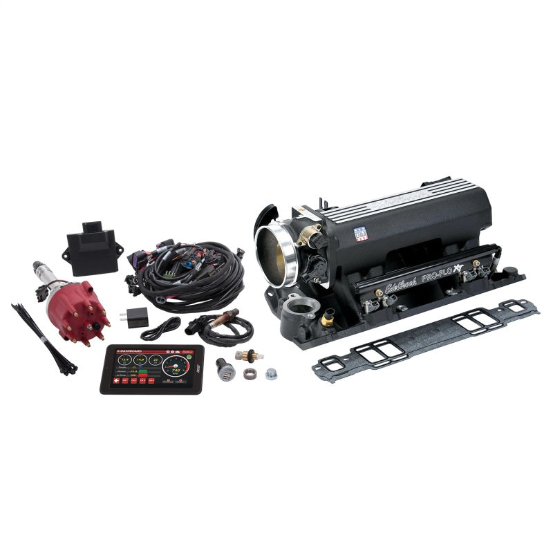 Edelbrock Pro Flo 4 XT EFI System Seq Port SBC 1986 & Earlier 550 Max HP 29lb/hr Black Finish - DTX Performance