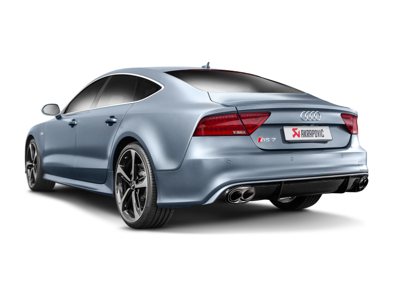 Akrapovic 14-17 Audi RS7 Sportback (C7) Evolution Line Cat Back (Titanium) w/ Carbon Tips - DTX Performance