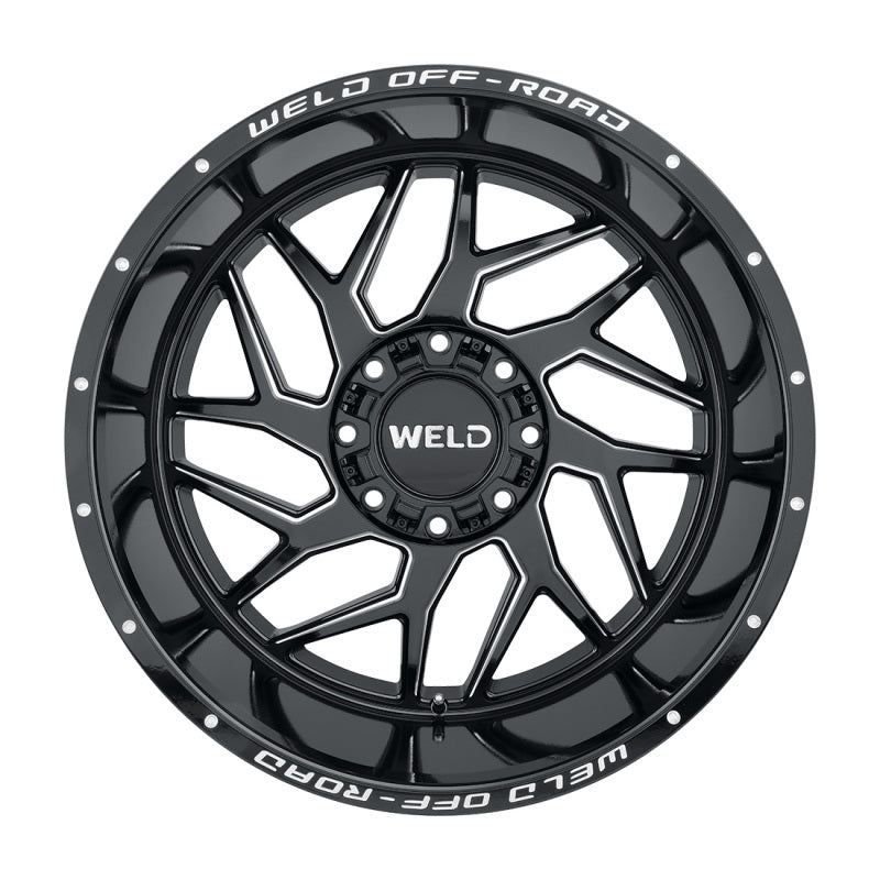 Weld Off-Road W117 22X12 Fulcrum 8X165.1 ET-44 BS4.75 Gloss Black MIL 125.1 - DTX Performance