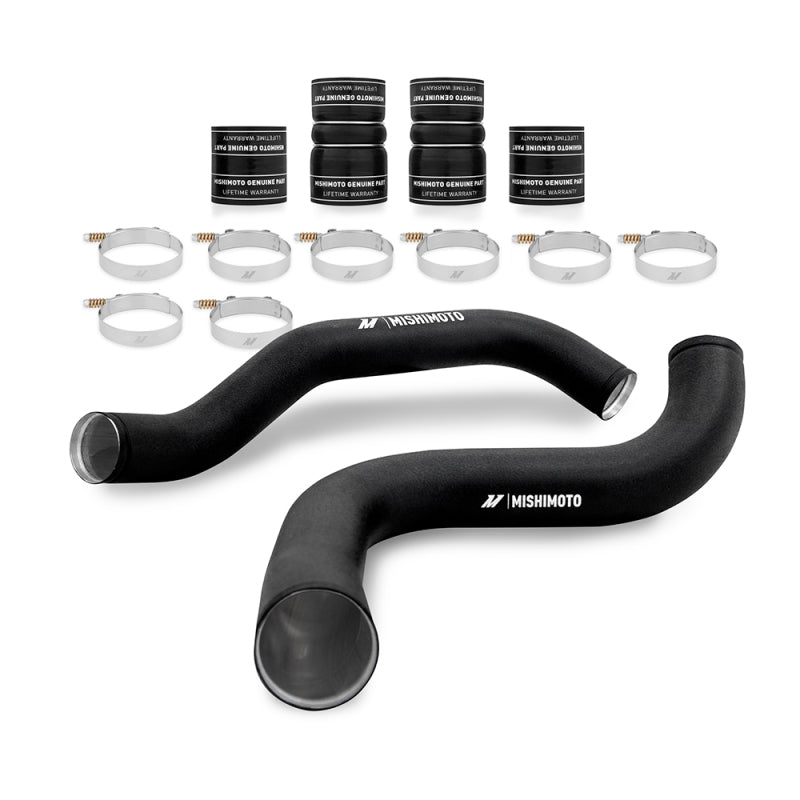 Mishimoto 99-03 Ford 7.3L Powerstroke PSD Black Intercooler Kit w/ Black Pipes - DTX Performance