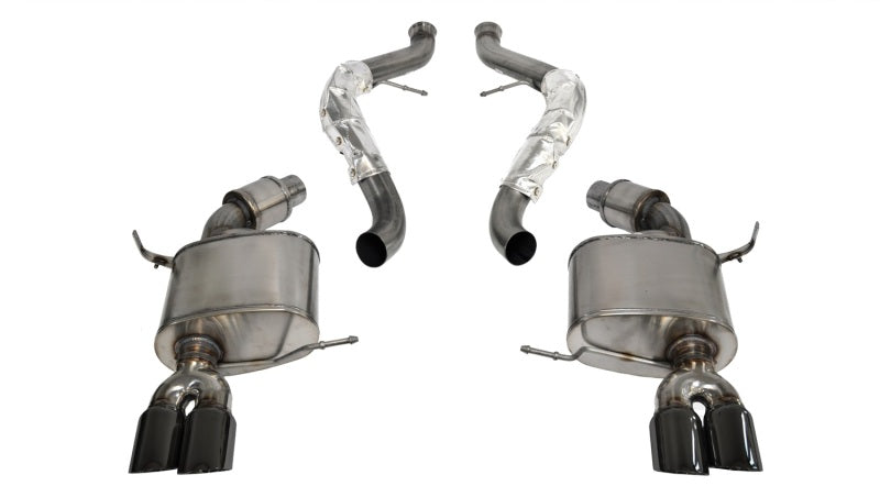 Corsa 08-12 BMW M3 E90 Black Sport Cat-Back Exhaust - DTX Performance