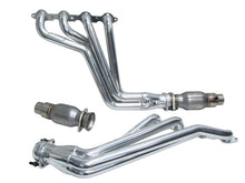 Load image into Gallery viewer, BBK 10-15 Camaro LS3 L99 Long Tube Exhaust Headers With Converters - 1-3/4 Silver Ceramic - DTX Performance