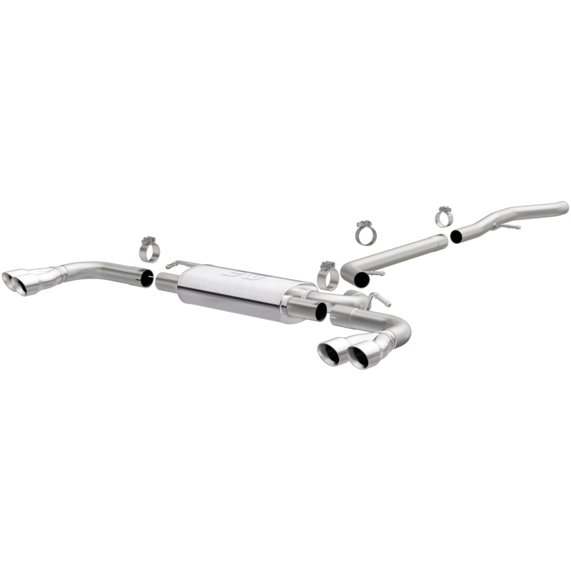 MagnaFlow 15-17 GMC Terrain V6 3.6L 409SS Cat-Back Exhaust Quad Split Rear with 3in Polished Tips - DTX Performance