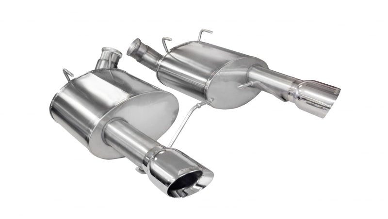 Corsa 11-14 Ford Mustang GT/Boss 302 5.0L V8 Polished Sport Axle-Back Exhaust - DTX Performance