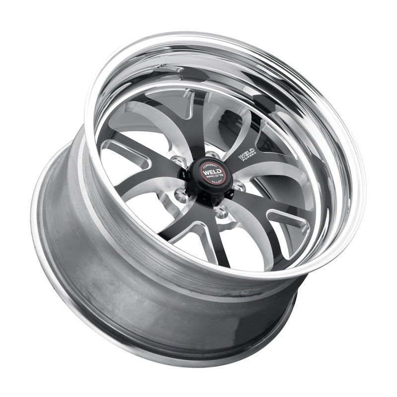 Weld S76 15x12.33 / 5x4.5 BP / 4.5in. BS Black Wheel (Medium Pad) - Non-Beadlock - DTX Performance