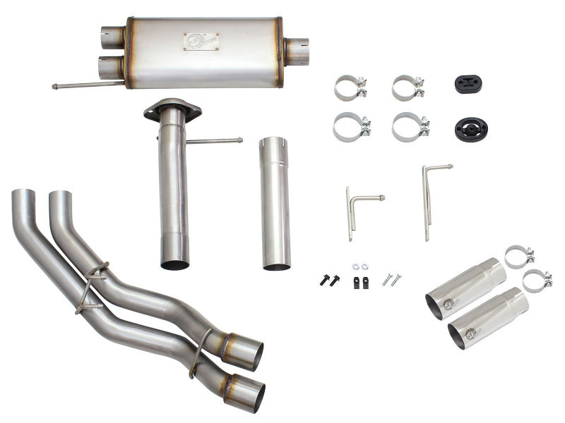 aFe Rebel Exhausts 3in SS Cat-Back 09-14 Ford F-150 4.6/5.0/5.4L w/ Polished Tips - DTX Performance