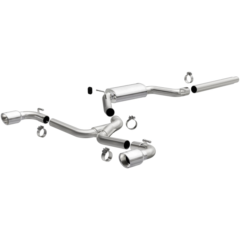 MagnaFlow 18-19 VW GTI 2.0L 409 SS Polished 3in Touring Series Cat-Back Exhaust - DTX Performance