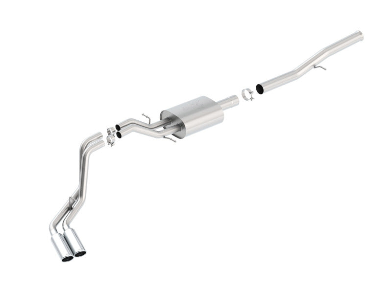 Borla 14 Silv/Sierra 1500 EC Std/CC Short 143.5in WB ATAK Dual Rolled Side Exit Cat-Back Exhaust - DTX Performance