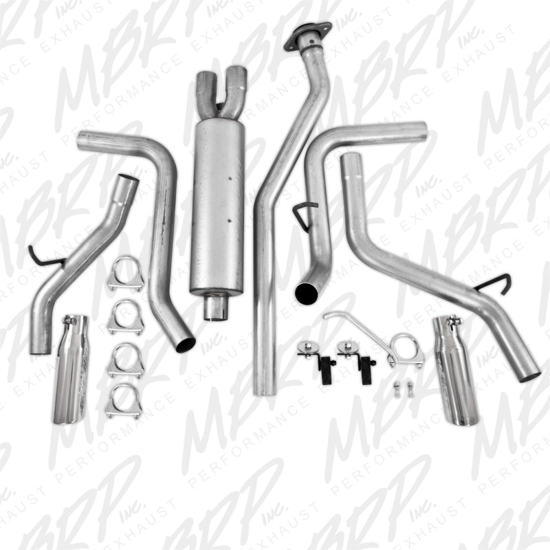 MBRP 2003-2007 Chev/GMC 1500 Classic 4.8/5.3L EC/CC-SB Cat Back Dual Split Side - DTX Performance