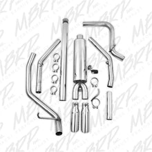 Load image into Gallery viewer, MBRP 14 Chevy/GMC 1500 Silverado/Sierra 4.3L V6/5.3L V8 Dual Split Rear T409 3in Cat Back Exhaust - DTX Performance