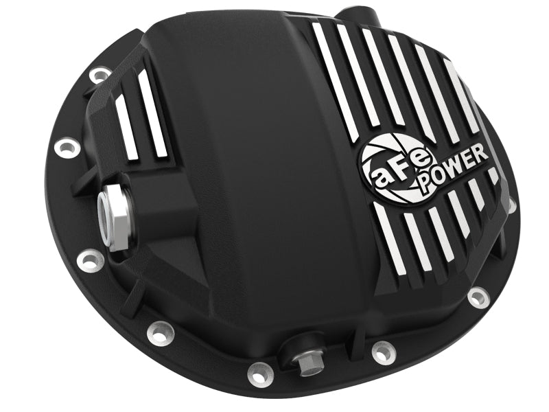 aFe Power Pro Series AAM 9.5/9.76 Rear Diff Cover Black w/Mach Fins 14-19 GM Silverado/Sierra 1500 - DTX Performance