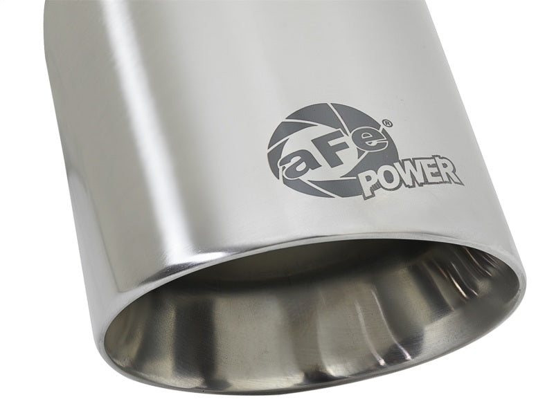 aFe MACH Force-Xp Universal 304 SS Single-Wall Clamp-On Exhaust Tip - Polished - DTX Performance