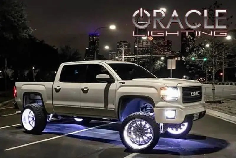 Oracle LED Illuminated Wheel Rings - Double LED - White - DTX Performance