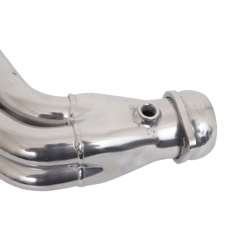 BBK 10-15 Camaro LS3 L99 Long Tube Exhaust Headers With Converters - 1-3/4 Silver Ceramic - DTX Performance