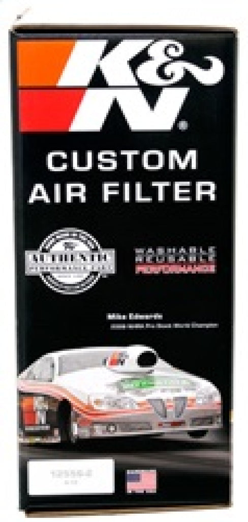 K&N Custom Round Filter 2-5/8in FLG / 11in Dia / 4-1/8in H w/VENT - DTX Performance