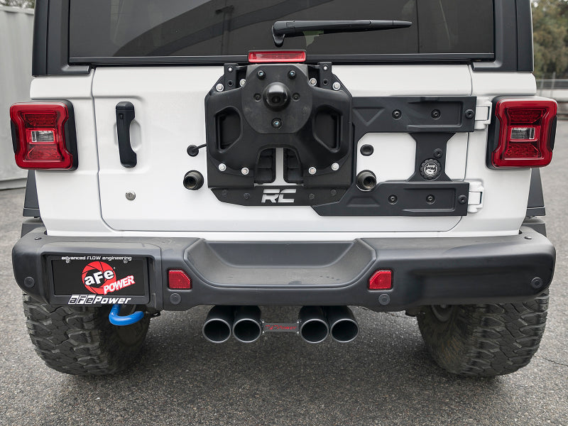 aFe Rebel Series 2.5in 304 SS Cat-Back Exhaust w/ Black Tip 18-20 Jeep Wrangler (JL) - DTX Performance