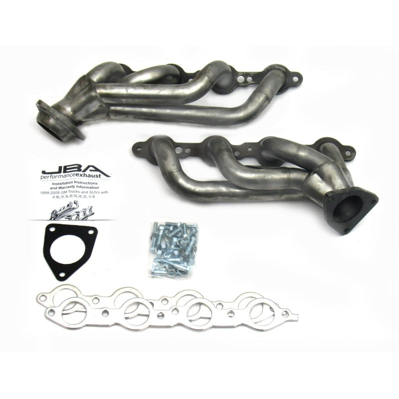 JBA 02-13 GM Truck 4.8L/5.3L LS Raw 409 Cat4Ward Header - DTX Performance