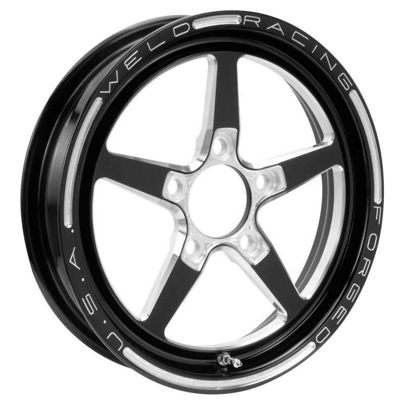 Weld Alumastar 1-Piece 15x3.5 / 5x4.5 BP / 2.25in. BS Black Wheel - Non-Beadlock - DTX Performance