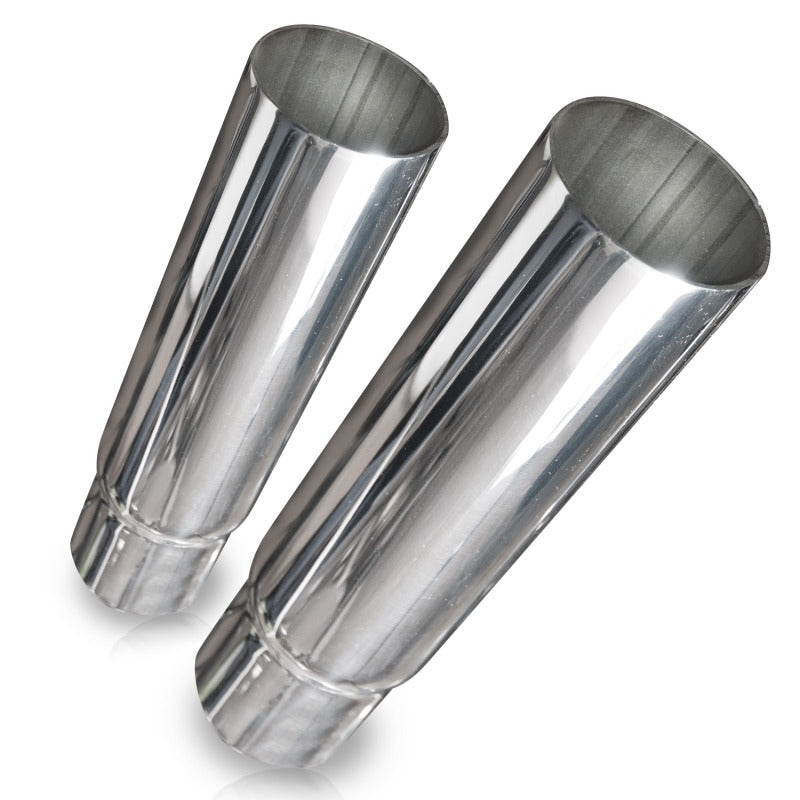 Stainless Works Straight Cut Resonator Tips 2 1/4in ID Inlet 3in Body - DTX Performance