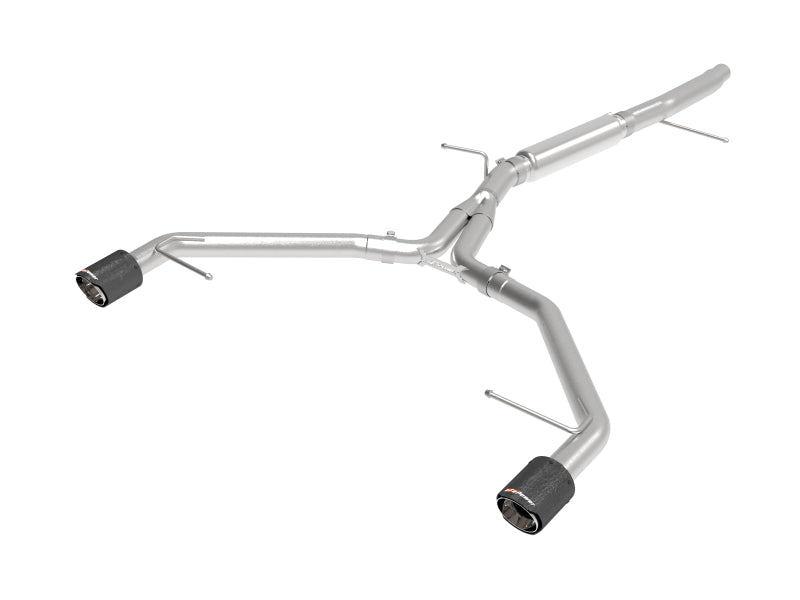 aFe 17-19 Audi A4 (L4-2.0L) MACH Force-Xp  Stainless Steel Axle-Back Exhaust System - Carbon Tip - DTX Performance