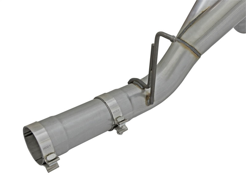 aFe LARGE Bore HD 4in Dual DPF-Back SS Exhaust w/Black Tip 16-17 GM Diesel Truck V8-6.6L (td) LML - DTX Performance