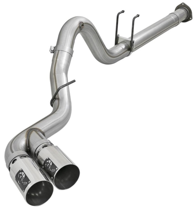 aFe Power 15-16 Ford F250/F350 6.7L Diesel Rebel XD 4in 409 SS DPF-Back Exhaust System - Pol Tips - DTX Performance