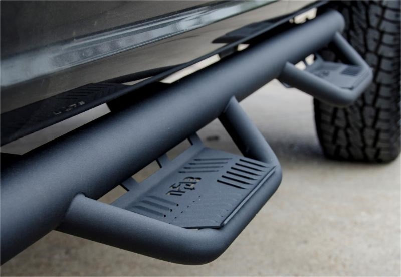 N-Fab Podium LG 09-14 Dodge Ram 1500 Quad Cab SRW - Tex. Black - Cab Length - 3in - DTX Performance