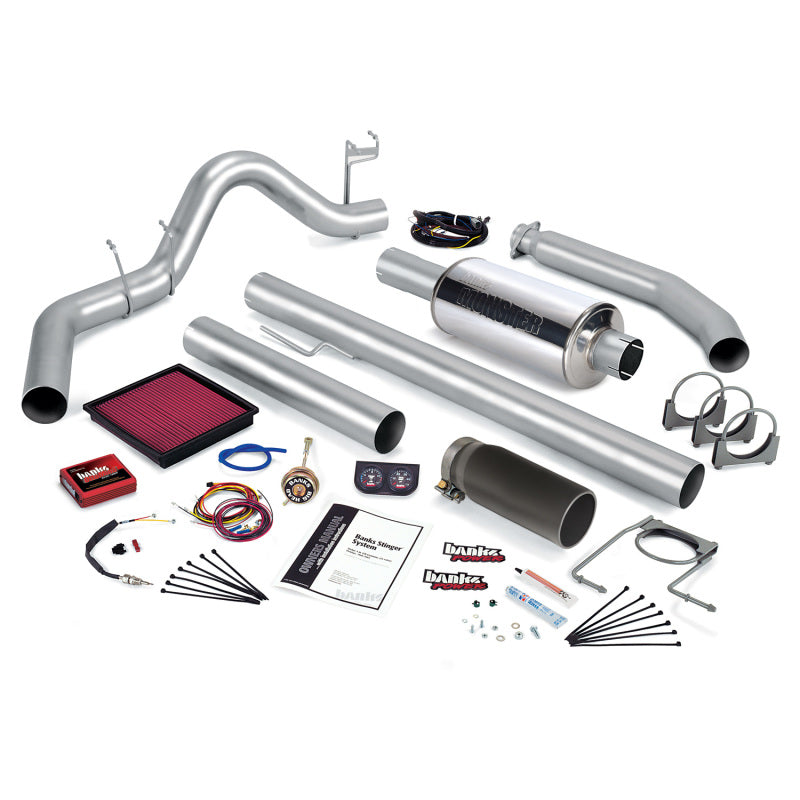 Banks Power 99-00 Dodge 5.9L Ext Cab Stinger System - SS Single Exhaust w/ Chrome Tip - DTX Performance