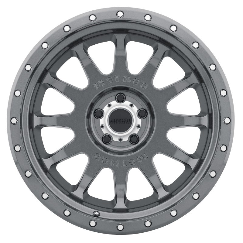 Method MR605 NV 20x10 -24mm Offset 5x5.5 108mm CB Gloss Titanium Wheel - DTX Performance