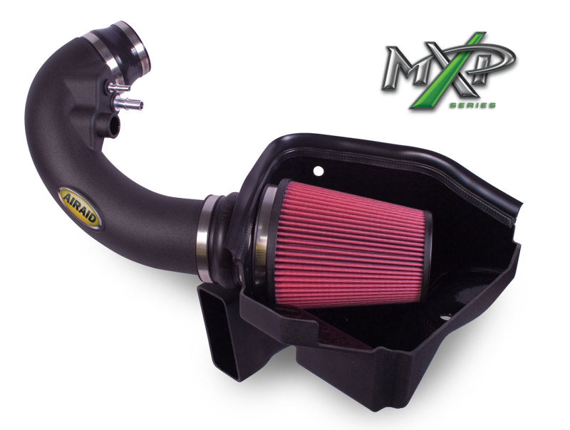 Airaid 11-14 Ford Mustang GT 5.0L MXP Intake System w/ Tube (Oiled / Red Media) - DTX Performance