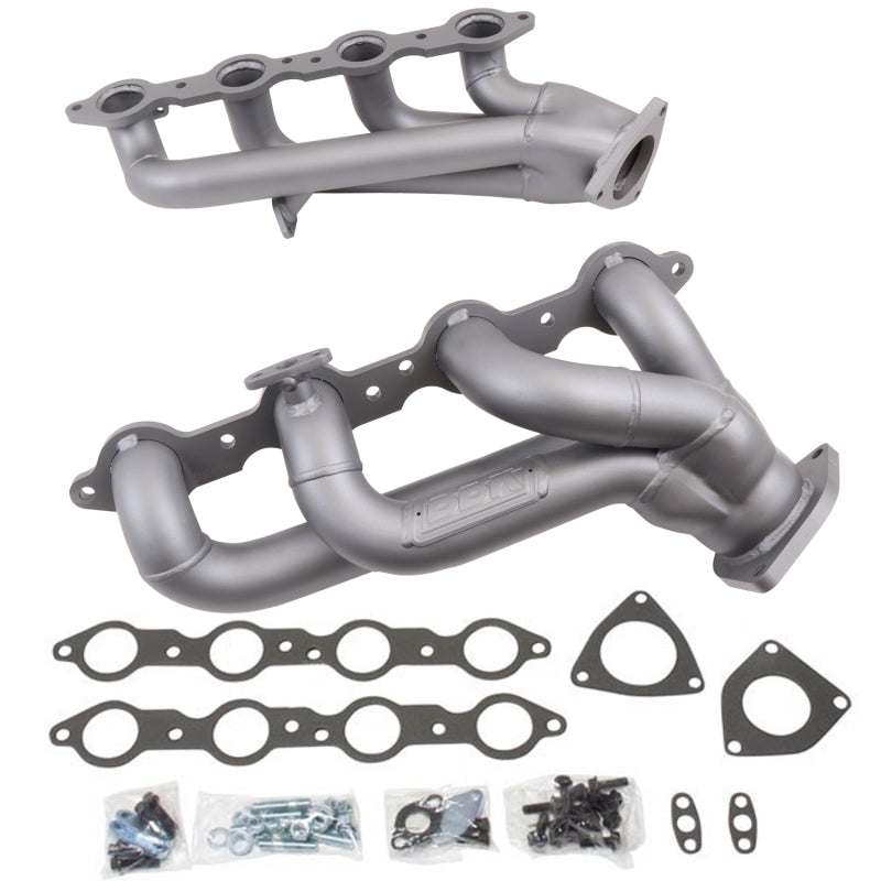 BBK 99-04 GM Truck SUV 4.8 5.3 Shorty Tuned Length Exhaust Headers - 1-3/4 Titanium Ceramic - DTX Performance