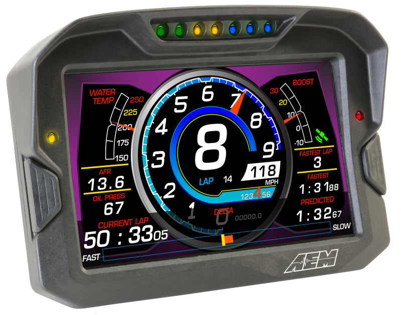 AEM CD-7 Non Logging Race Dash Carbon Fiber Digital Display (CAN Input Only) - DTX Performance