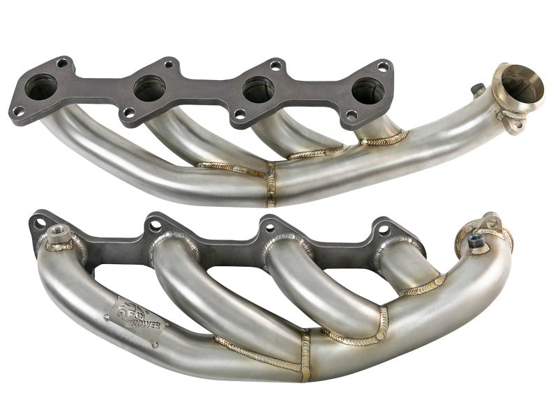 aFe Twisted Steel 1.75-2in 304 SS Headers 03-07 Ford Diesel Trucks V8-6.0L (td) - DTX Performance