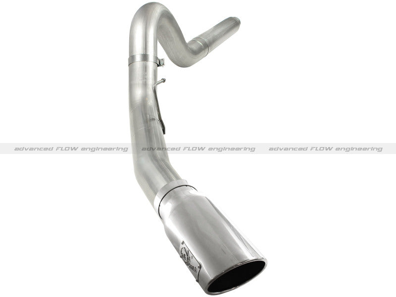 aFe MACHForce XP 5in DPF-Back Stainless Steel Exh Sys, polished tip,Ford Diesel Trucks 08-10 V8-6.4L - DTX Performance