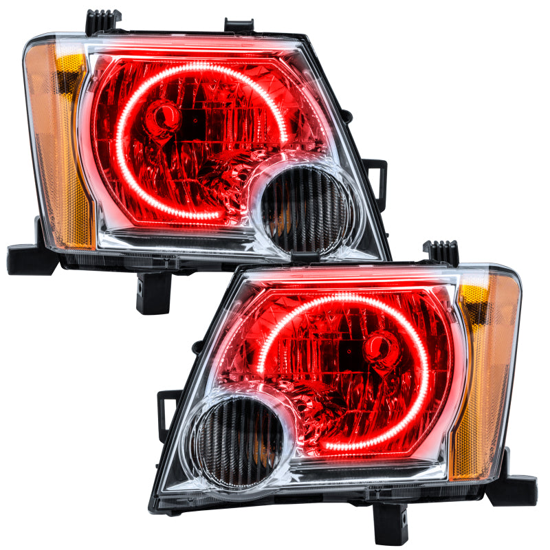 Oracle Lighting 05-14 Nissan Xterra Pre-Assembled LED Halo Headlights -Red - DTX Performance