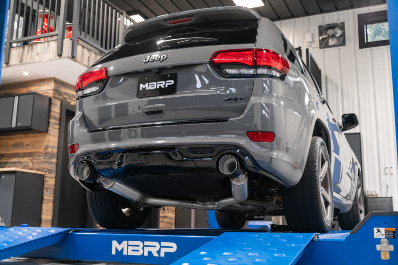 MBRP 2012+ Jeep Grand Cherokee SRT 6.4L 3in Dual Rear Exit T304SS Catback Exhaust - CF Tips - DTX Performance