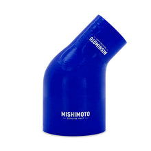 Load image into Gallery viewer, Mishimoto Silicone Reducer Coupler 45 Degree 2.5in to 4in - Blue - DTX Performance