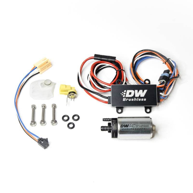 DeatschWerks 14-19 Ford Fiesta ST 440lph InTank Brushless Fuel Pump w/9-0912 Instl kit/C102 Contrllr - DTX Performance